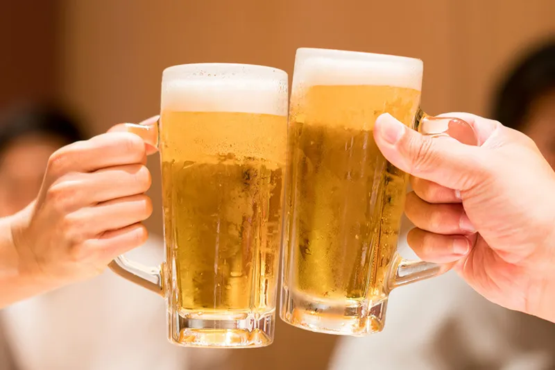 ビールやハイボールなど幅広いドリンク